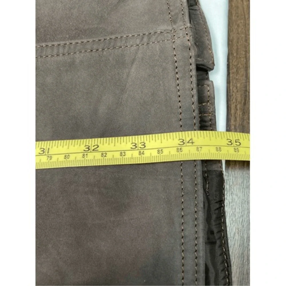 Vintage Luppe Genuine Brown Leather‎ Coat Made in Mexico XL